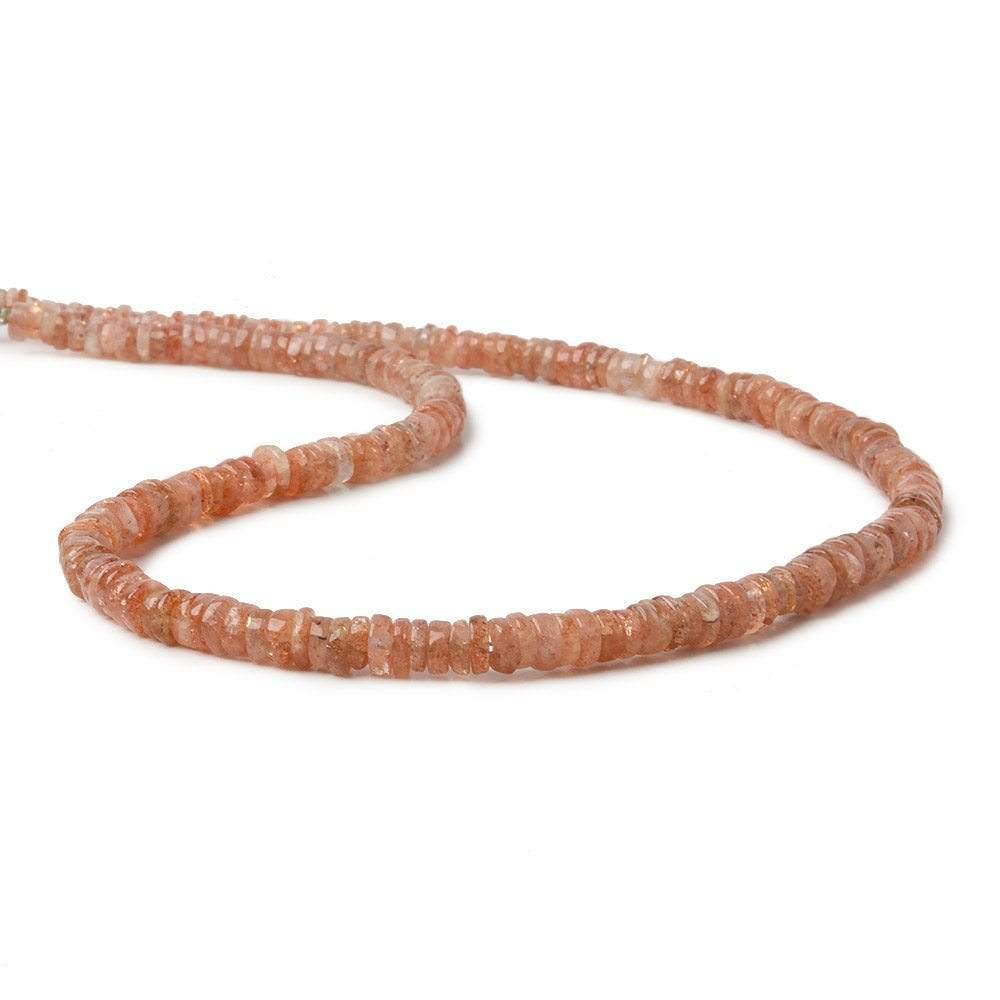 4-4.5mm Sunstone Heshi Beads 14 inch 260 pieces - Beadsofcambay.com