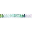4-5.5mm Multi-Color Tourmaline Faceted Rondelle, A Grade - Beadsofcambay.com
