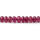 4-5.5mm Ruby Faceted Rondelle Beads 18 inch 150 pieces - Beadsofcambay.com