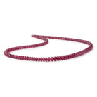 4-5.5mm Ruby Faceted Rondelle Beads 18 inch 150 pieces - Beadsofcambay.com
