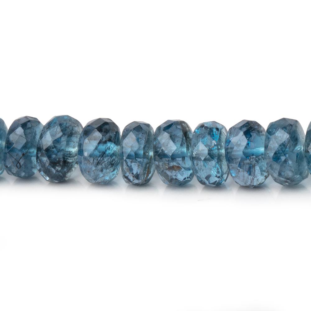 4-5.5mm Santa Maria Aquamarine Faceted Rondelles 16 inch 148 Beads AA - Beadsofcambay.com