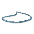 4-5.5mm Santa Maria Aquamarine Faceted Rondelles 16 inch 148 Beads AA - Beadsofcambay.com