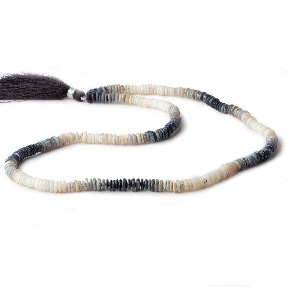 4-5mm Australian Opal Plain Heshi Beads 18 inch 290 pieces A - Beadsofcambay.com