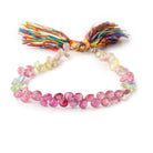 4-5mm Fancy Sapphire and Ruby Faceted Heart Beads 8 inch 74 pieces - Beadsofcambay.com