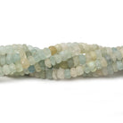 4-5mm Frosted Multi Color Beryl Plain Rondelle Beads 13 inch 110 pieces - Beadsofcambay.com