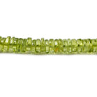 4-5mm Peridot Plain Rondelles 16 pieces 247 pieces - Beadsofcambay.com
