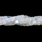 4-5mm Rainbow Moonstone Plain Cube Beads 14.5 inches 74 beads - Beadsofcambay.com