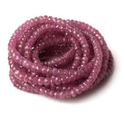 4-5mm Ruby faceted rondelle beads 16 inch 145 pieces - Beadsofcambay.com