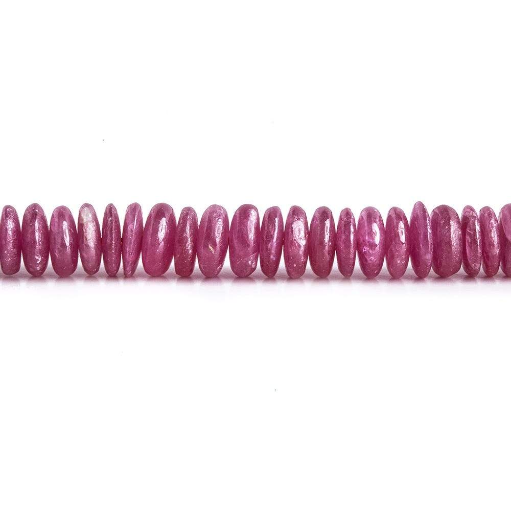 4-5mm Ruby plain rondelle Beads 17.5 inch 269 pieces A - Beadsofcambay.com