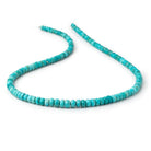 4-5mm Sleeping Beauty Turquoise Faceted Rondelle Beads 15.75 inch 160 pieces - Beadsofcambay.com