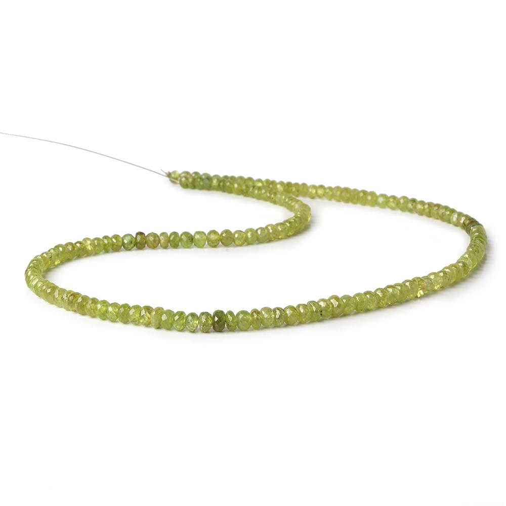 4-5mm Sphene faceted rondelles 18 inch 150 beads AA - Beadsofcambay.com