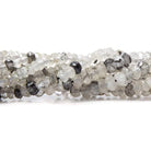 4-5mm Tourmalinated Quartz Faceted Rondelle 14.5 inch 160 pcs - Beadsofcambay.com