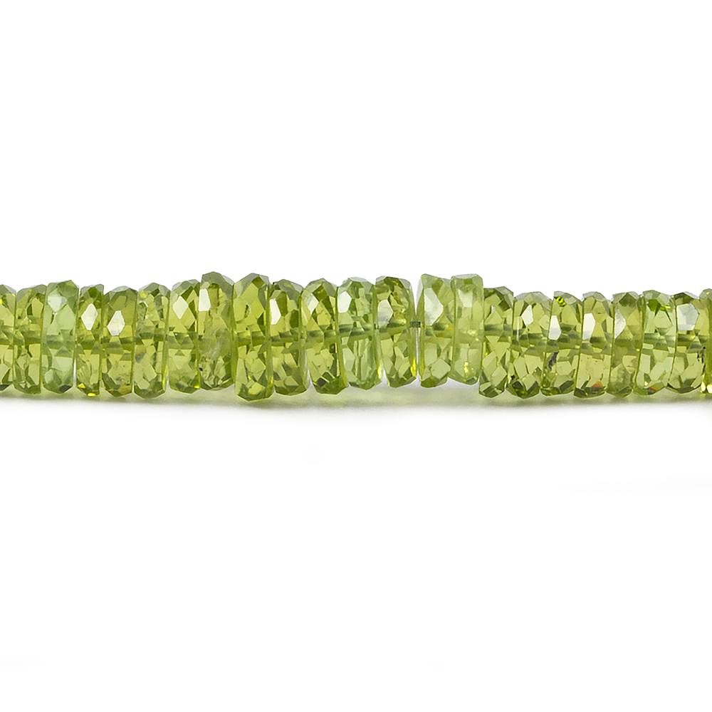 4-6.5mm Afghani Peridot faceted hishi beads 16 inch 260 pieces AA - Beadsofcambay.com