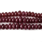 4-6.5mm Ruby plain rondelle Beads 3 Strands 49 inches - Beadsofcambay.com