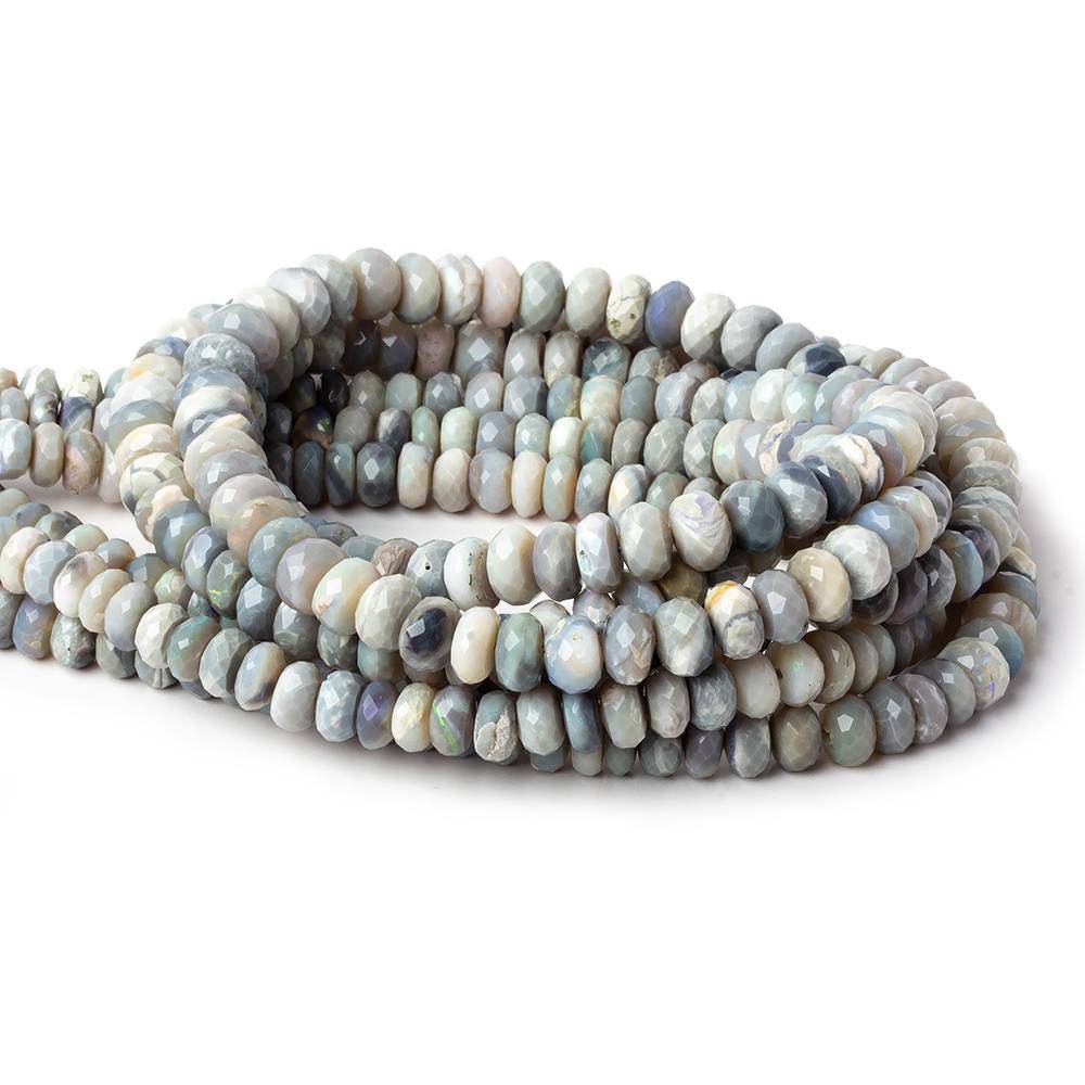 4-6mm Australian Opal Beads Faceted Rondelle Beads 18 inch 125 pcs AA - Beadsofcambay.com