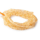 4-6mm Citrine Faceted Rondelle Beads 16 inch 125 pieces - Beadsofcambay.com