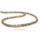 4-6mm Color Change Garnet faceted rondelle beads 18 inch 179 pieces - Beadsofcambay.com