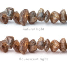 4-6mm Color Change Garnet Unpolished Nugget Beads 16 inch 98 pieces - Beadsofcambay.com