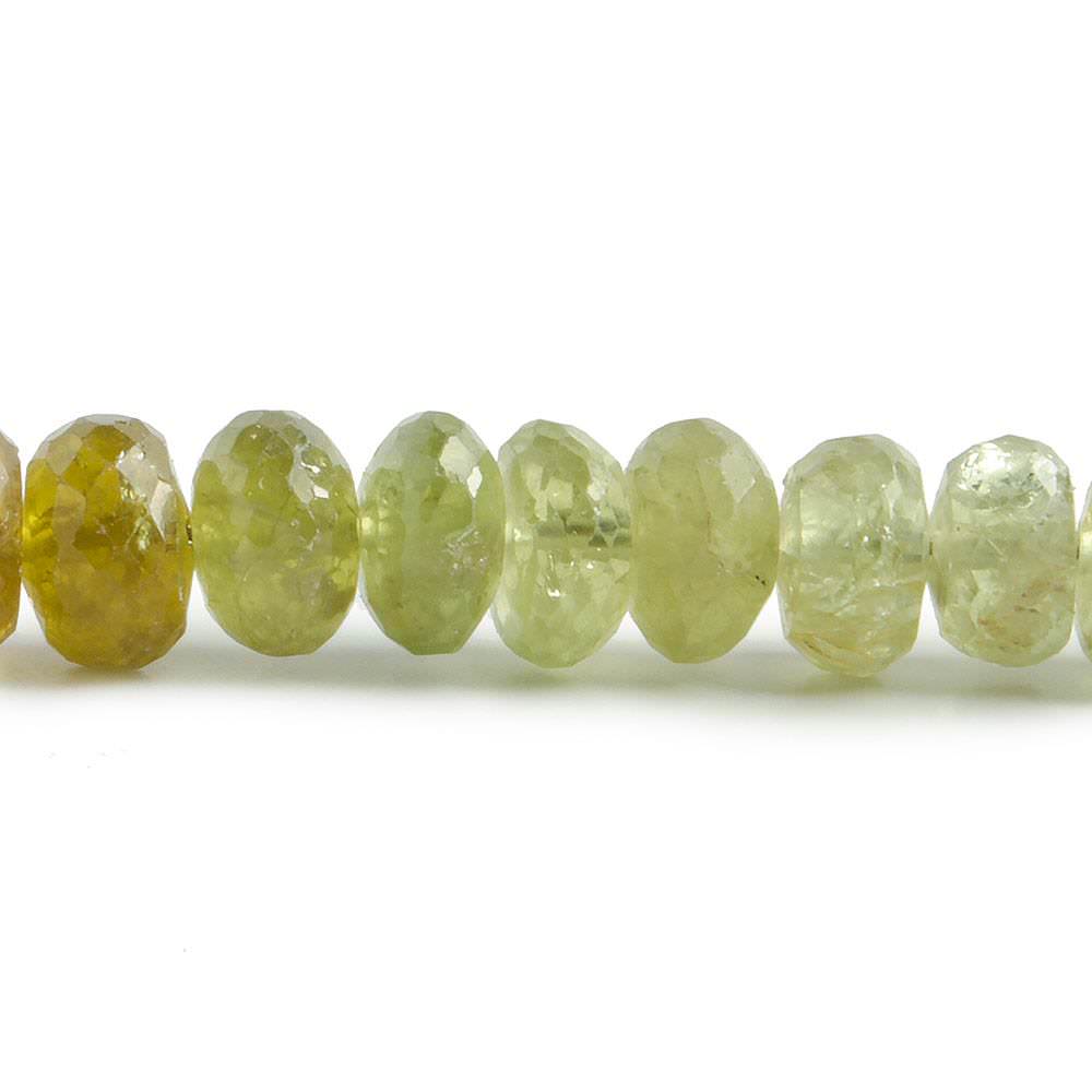 4-6mm Grossular Garnet Faceted Rondelle Beads 13.5 inch 94 pieces - Beadsofcambay.com