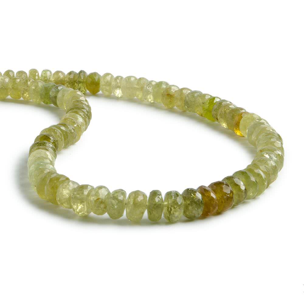 4-6mm Grossular Garnet Faceted Rondelle Beads 13.5 inch 94 pieces - Beadsofcambay.com