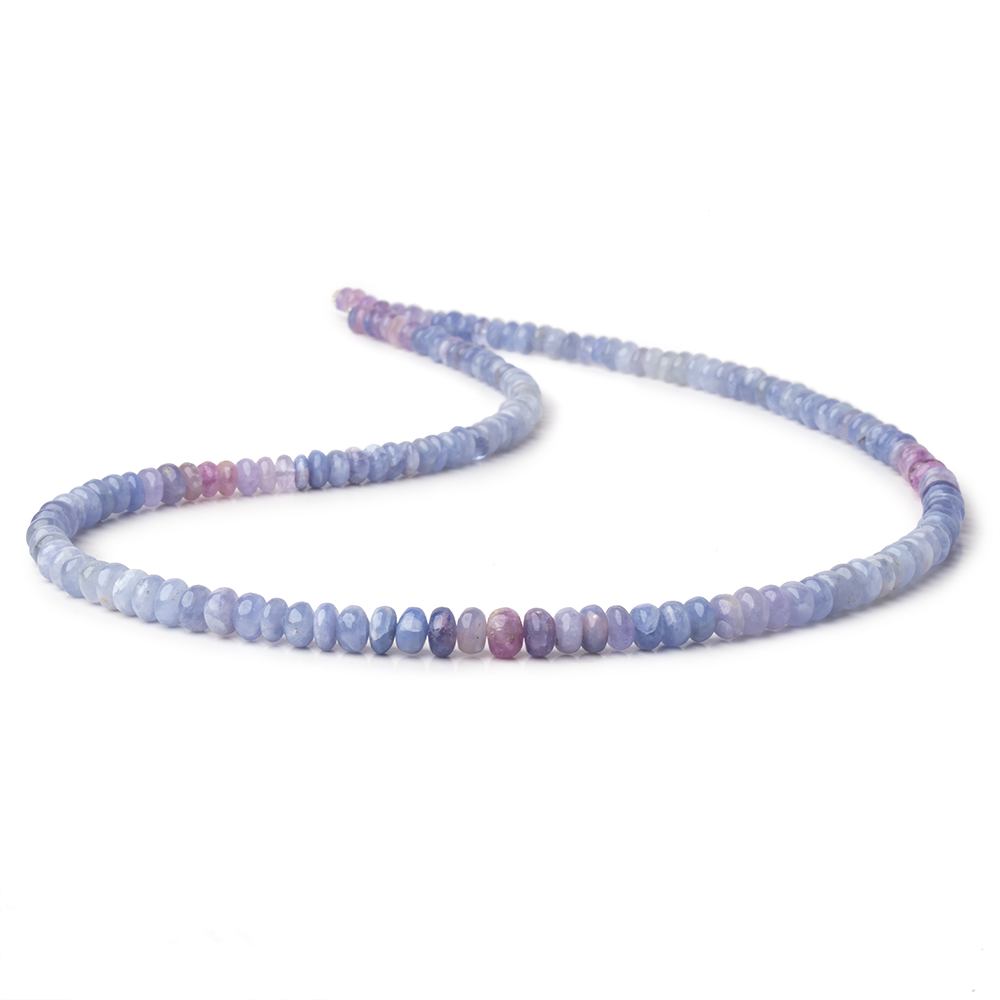 Natural Blue ite Smooth Rondelle 16 Beads 6-10mm Plain Rondelle Beads