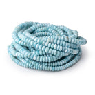 4-6mm Larimar Plain Rondelle Beads 18 inch 154 pieces AA - Beadsofcambay.com