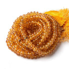 4-6mm Mandarin Garnet Plain Rondelle Beads 16 inch 109 pieces AAA - Beadsofcambay.com