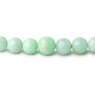4-6mm Pale Chrysoprase Faceted Round Beads 18 inch 94 pieces - Beadsofcambay.com