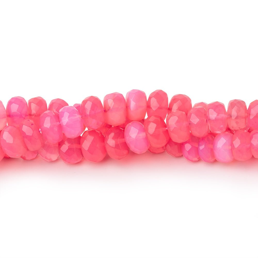 4-6mm Pink Ethiopian Opal Faceted Rondelle Beads 16 inch 133 pieces AA - Beadsofcambay.com
