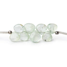 4-6mm Prehnite Plain Heart Beads 8 inch 48 pieces - Beadsofcambay.com