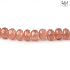4-6mm Rhodochrosite plain rondelle beads 16 inch 118 pieces 1mm Large Hole - Beadsofcambay.com