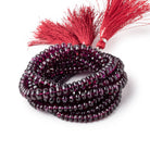 4-6mm Rhodolite Garnet plain rondelle beads 18 inch 148 pieces AA - Beadsofcambay.com