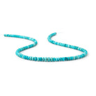 4-6mm Sleeping Beauty Turquoise Faceted Rondelle Beads 16 inch 140 pieces - Beadsofcambay.com