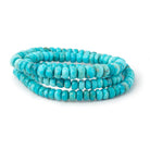 4-6mm Sleeping Beauty Turquoise Faceted Rondelle Beads 16 inch 140 pieces - Beadsofcambay.com