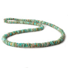4-6mm Turquoise plain heshi beads 18 inch 305 pieces - Beadsofcambay.com