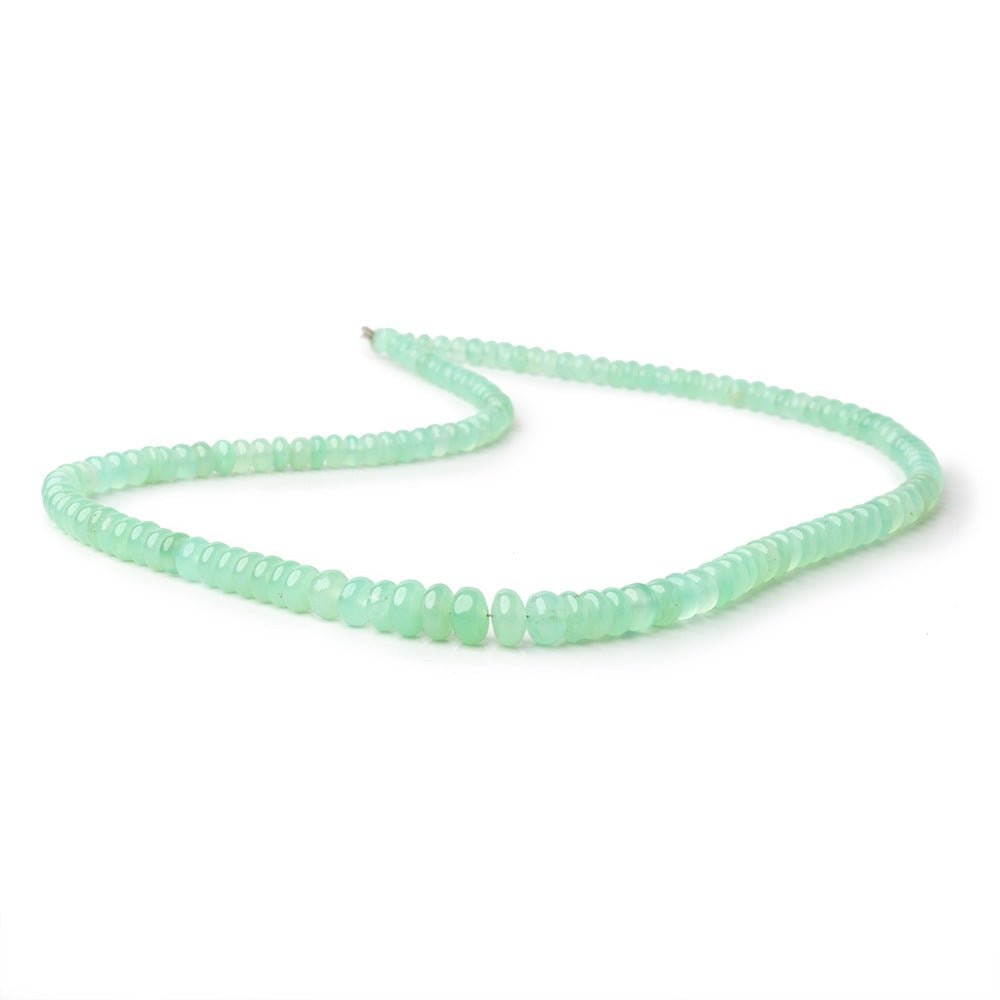 4-7.5mm Chrysoprase Plain Rondelle Beads 18 inch 144 pieces - Beadsofcambay.com