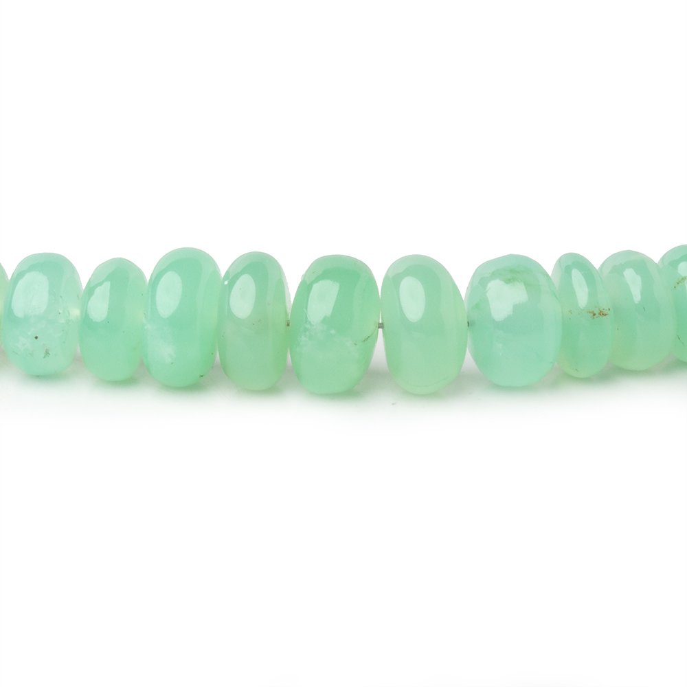 4-7.5mm Chrysoprase Plain Rondelle Beads 18 inch 144 pieces - Beadsofcambay.com