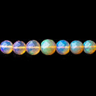 4-7.5mm Ethiopian Opal Faceted Round Beads 17 inch 96 pieces AAA - Beadsofcambay.com