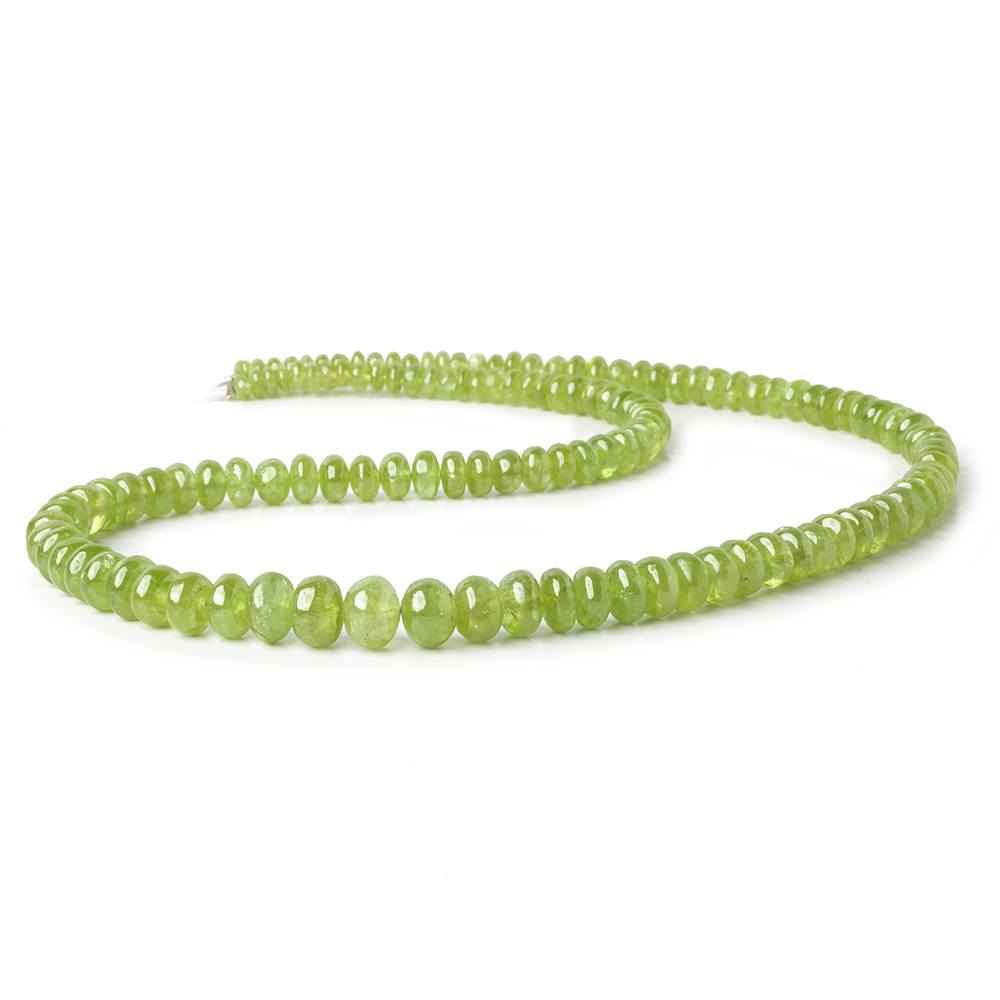4-7.5mm Grossular Garnet plain rondelles 18 inch 130 beads - Beadsofcambay.com