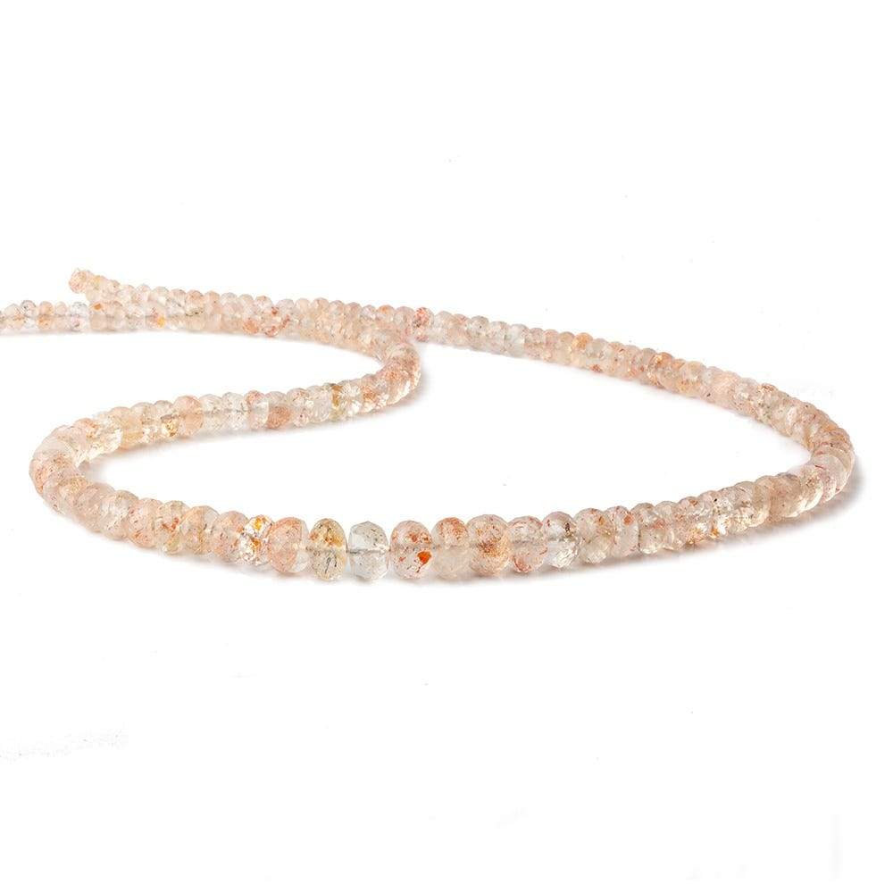 4-7.5mm Oregon Sunstone faceted rondelle beads 18 inch 133 pieces AA - Beadsofcambay.com