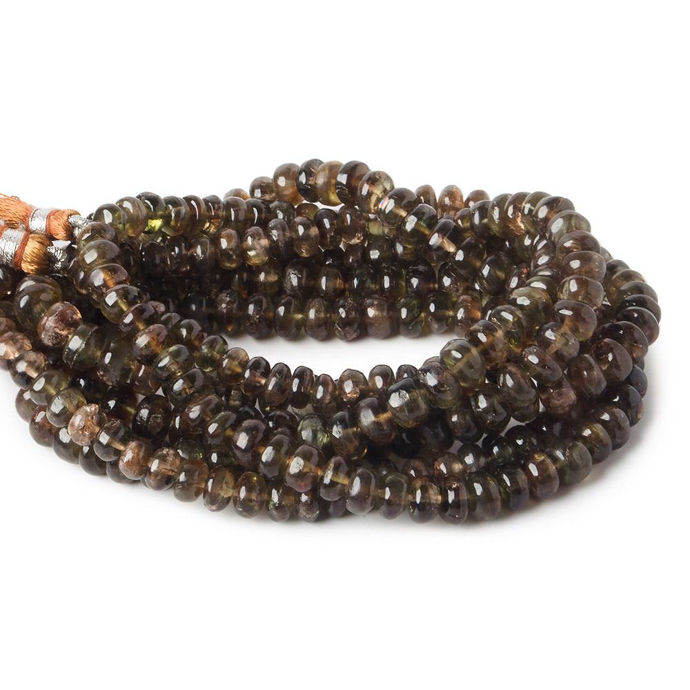 4-7mm Andulasite Plain Rondelle Beads 16 inch 93 pieces - Beadsofcambay.com