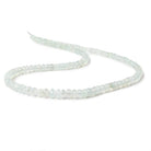 4-7mm Aqua Green Chalcedony faceted rondelles 18 inches 135 beads AA - Beadsofcambay.com