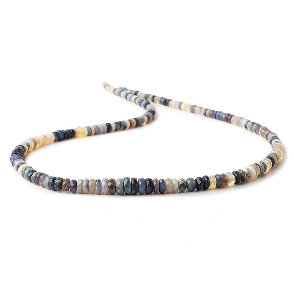 4-7mm Australian Opal Faceted Rondelles Beads 18 inch 195 pieces AA - Beadsofcambay.com
