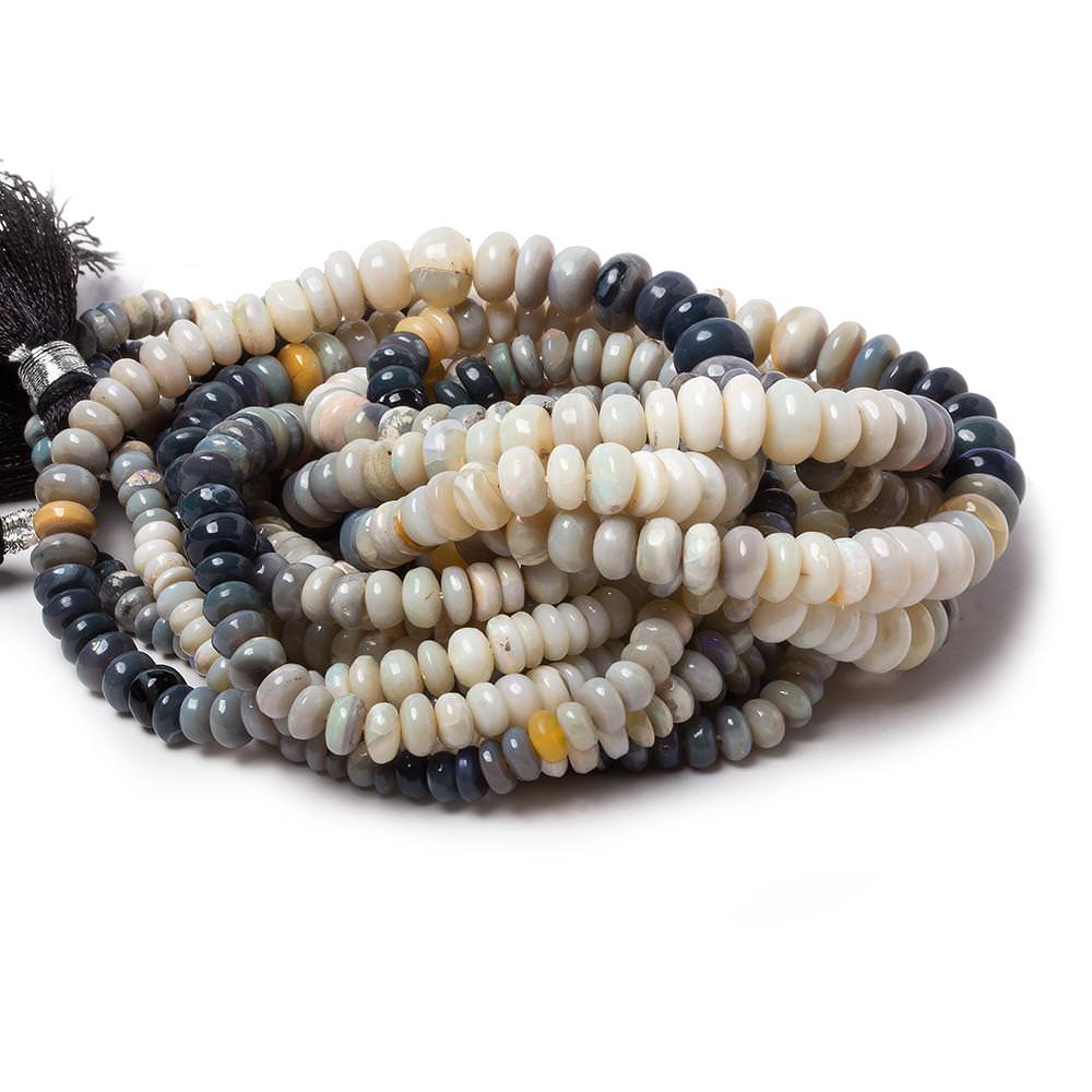 4 - 7mm Australian Opal Plain Rondelle Beads 18 inch 168 pieces - Beadsofcambay.com