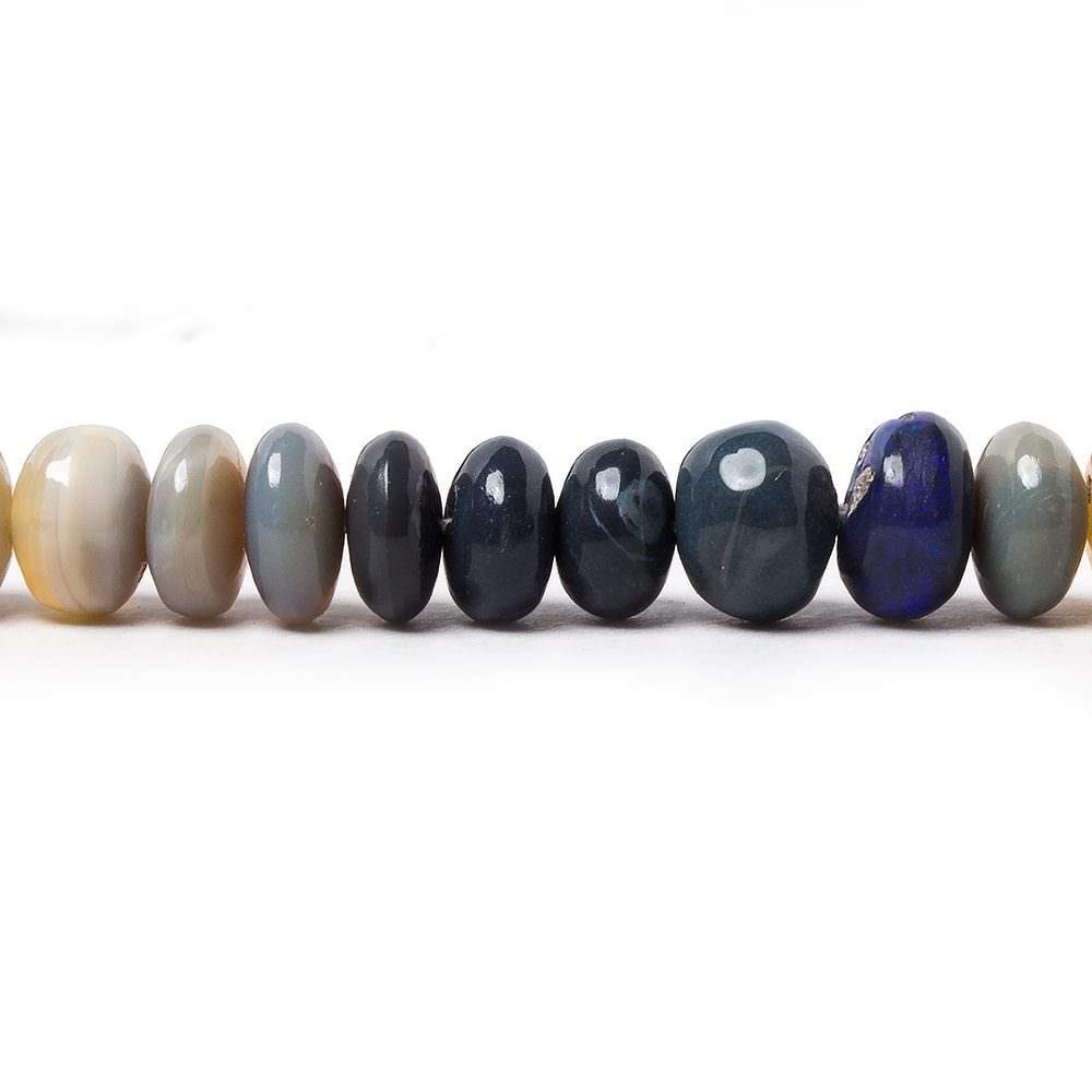 4 - 7mm Australian Opal Plain Rondelle Beads 18 inch 168 pieces - Beadsofcambay.com