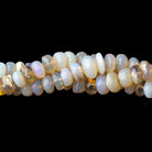 4-7mm Cream & Golden Australian Opal plain rondelles 18 inch 190 beads - Beadsofcambay.com