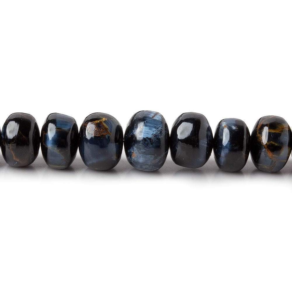 5-8mm Pietersite plain rondelle beads 18 inch 118 pieces AA - Beadsofcambay.com