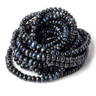 5-8mm Pietersite plain rondelle beads 18 inch 118 pieces AA - Beadsofcambay.com
