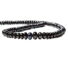 4-7mm Indicolite Tourmaline Plain Rondelle Beads 180 pcs - Beadsofcambay.com