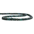 4-7mm Indicolite Tourmaline Plain Rondelle Beads 180 pcs - Beadsofcambay.com